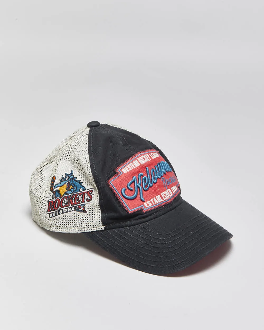 Vintage CCM Kelowna Rockets WHL Canvas Trucker Hat - OS sold by Rokit