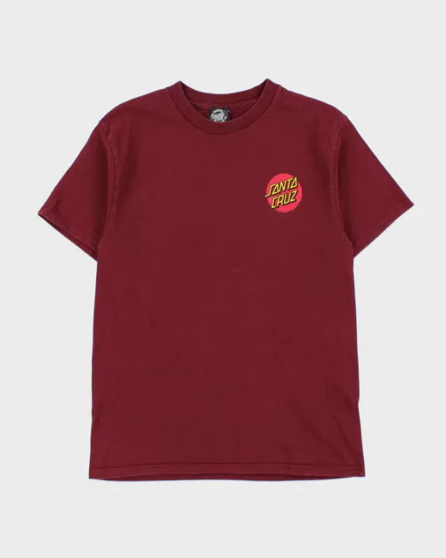 Vintage Y2K 00s Santa Cruz Skateboards Meek Slasher Heavyweight Crewneck T-Shirt - M made by Rokit