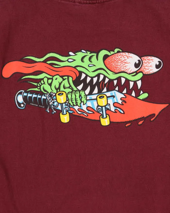 Vintage Y2K 00s Santa Cruz Skateboards Meek Slasher Heavyweight Crewneck T-Shirt - M sold by Rokit product image thumbnail 4