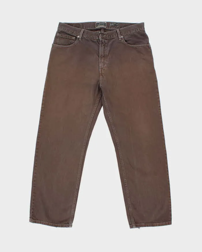 Vintage Y2K 00s Levi's 559 Brown Relaxed Straight Fit Denim Jeans - W36 L30 sold by Rokit