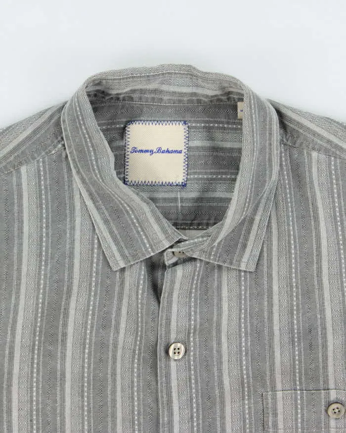 Vintage Y2K 00s Tommy Bahama Silk Pattern Striped Short Sleeve Shirt - XL sold by Rokit product image thumbnail 5