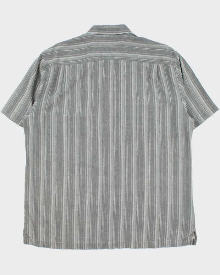 Vintage Y2K 00s Tommy Bahama Silk Pattern Striped Short Sleeve Shirt - XL sold by Rokit product image thumbnail 2