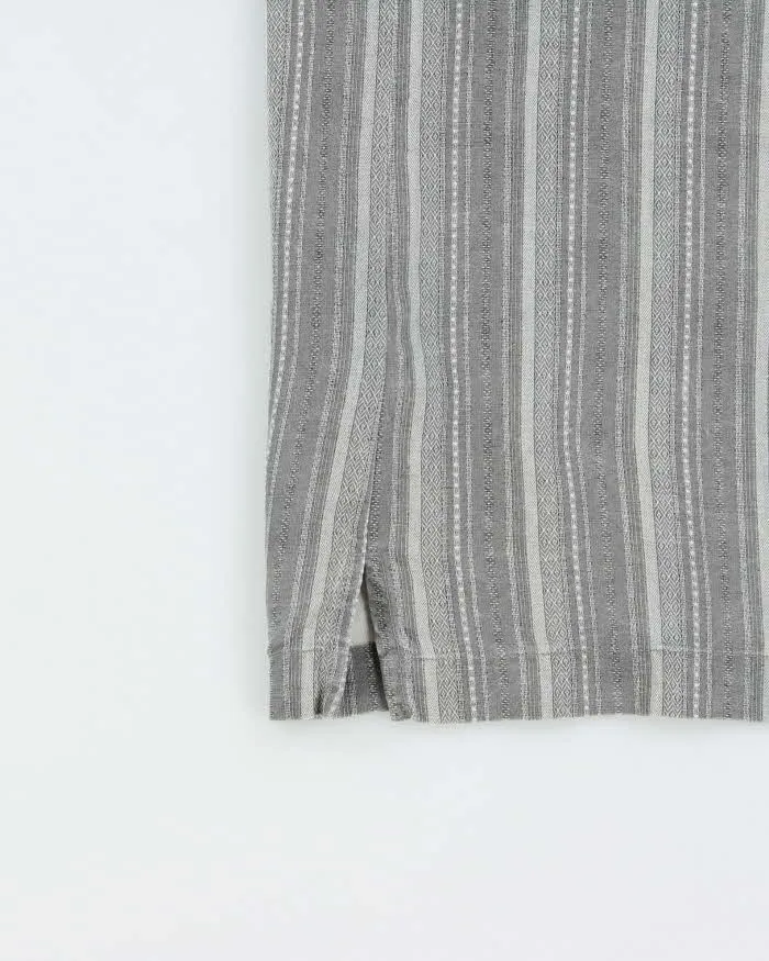 Vintage Y2K 00s Tommy Bahama Silk Pattern Striped Short Sleeve Shirt - XL sold by Rokit product image thumbnail 4