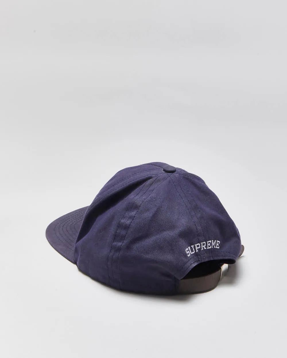 Vintage Supreme Grained Leather S Patch Canvas Flat Brim Baseball Cap - OS sold by Rokit product image thumbnail 2