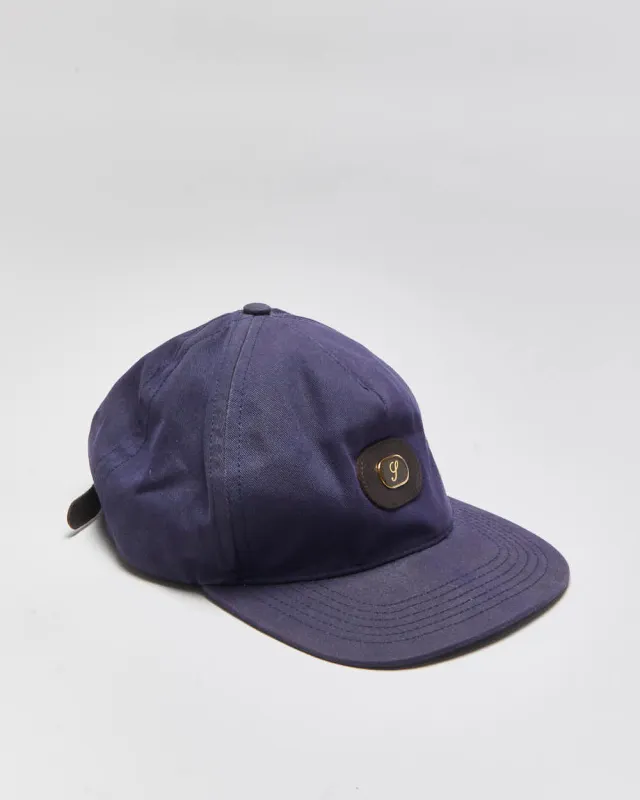Vintage Supreme Grained Leather S Patch Canvas Flat Brim Baseball Cap - OS made by Supreme
