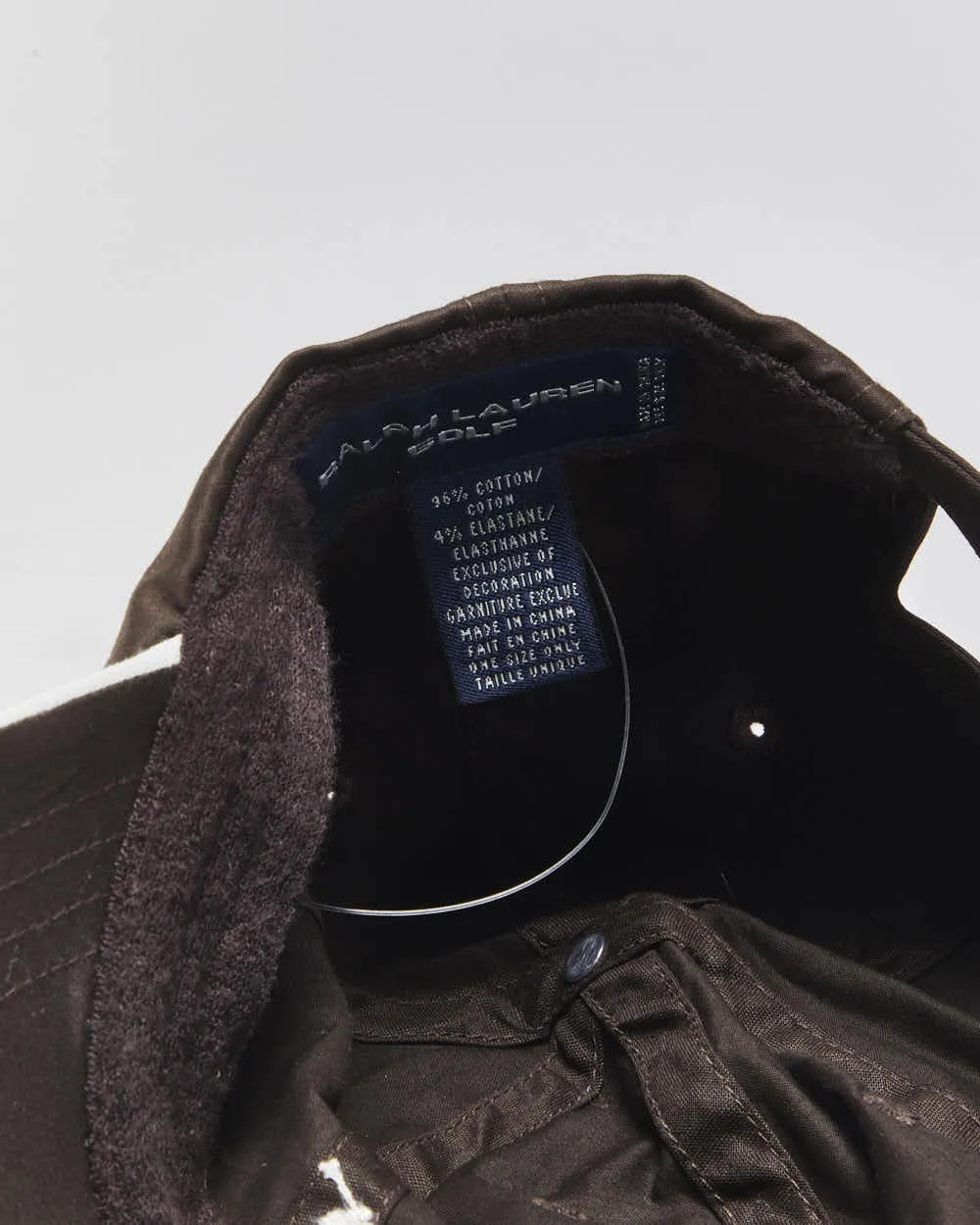 Vintage Y2K 00s Ralph Lauren Golf Brown Canvas Baseball Cap - OS sold by Rokit product image thumbnail 4