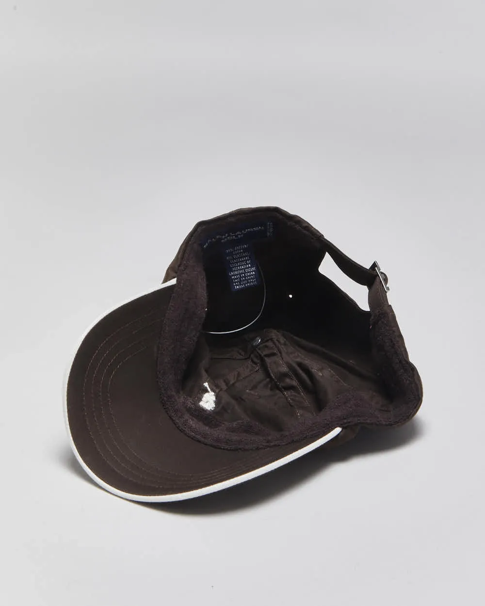 Vintage Y2K 00s Ralph Lauren Golf Brown Canvas Baseball Cap - OS sold by Rokit product image thumbnail 5