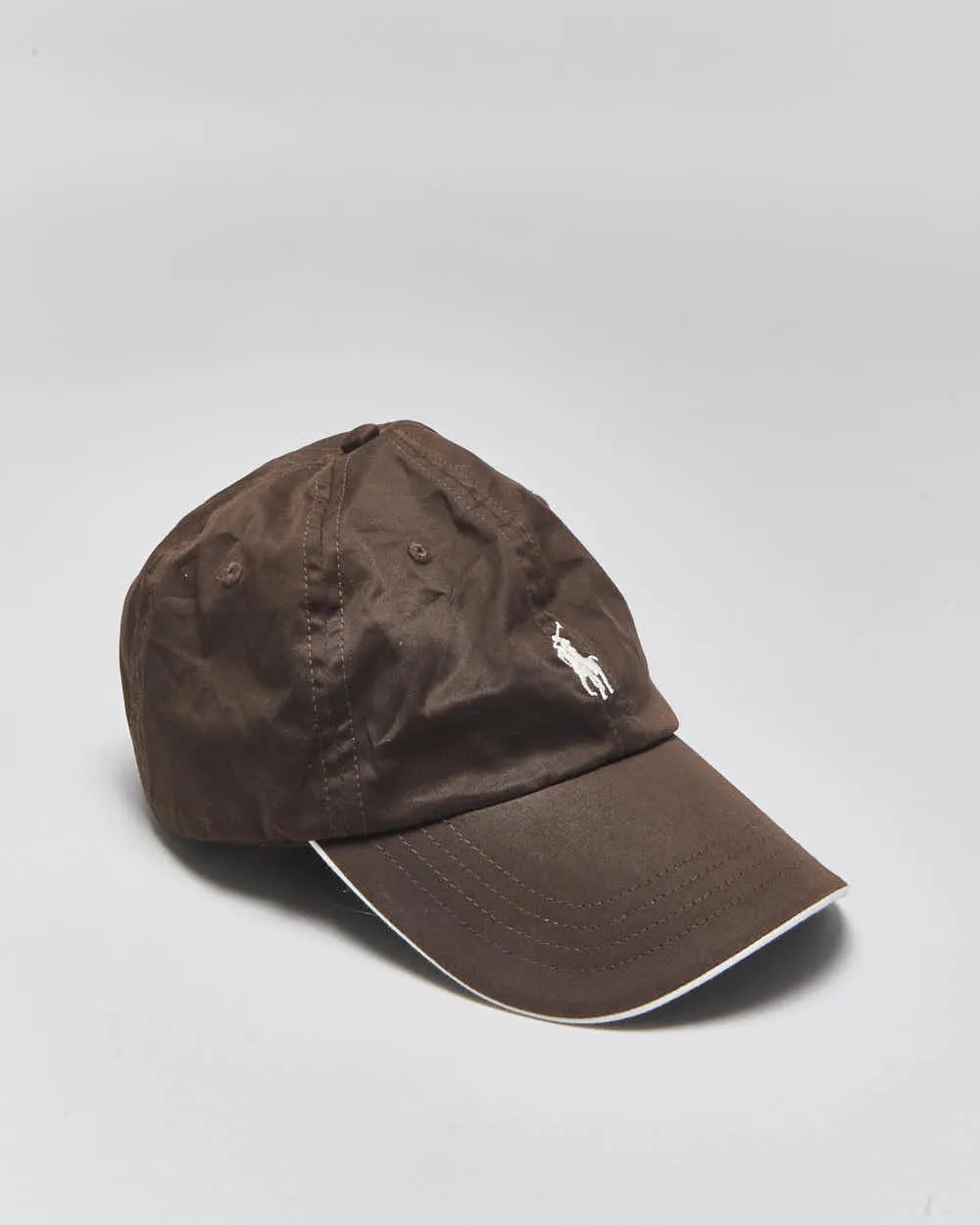 Vintage Y2K 00s Ralph Lauren Golf Brown Canvas Baseball Cap - OS sold by Rokit