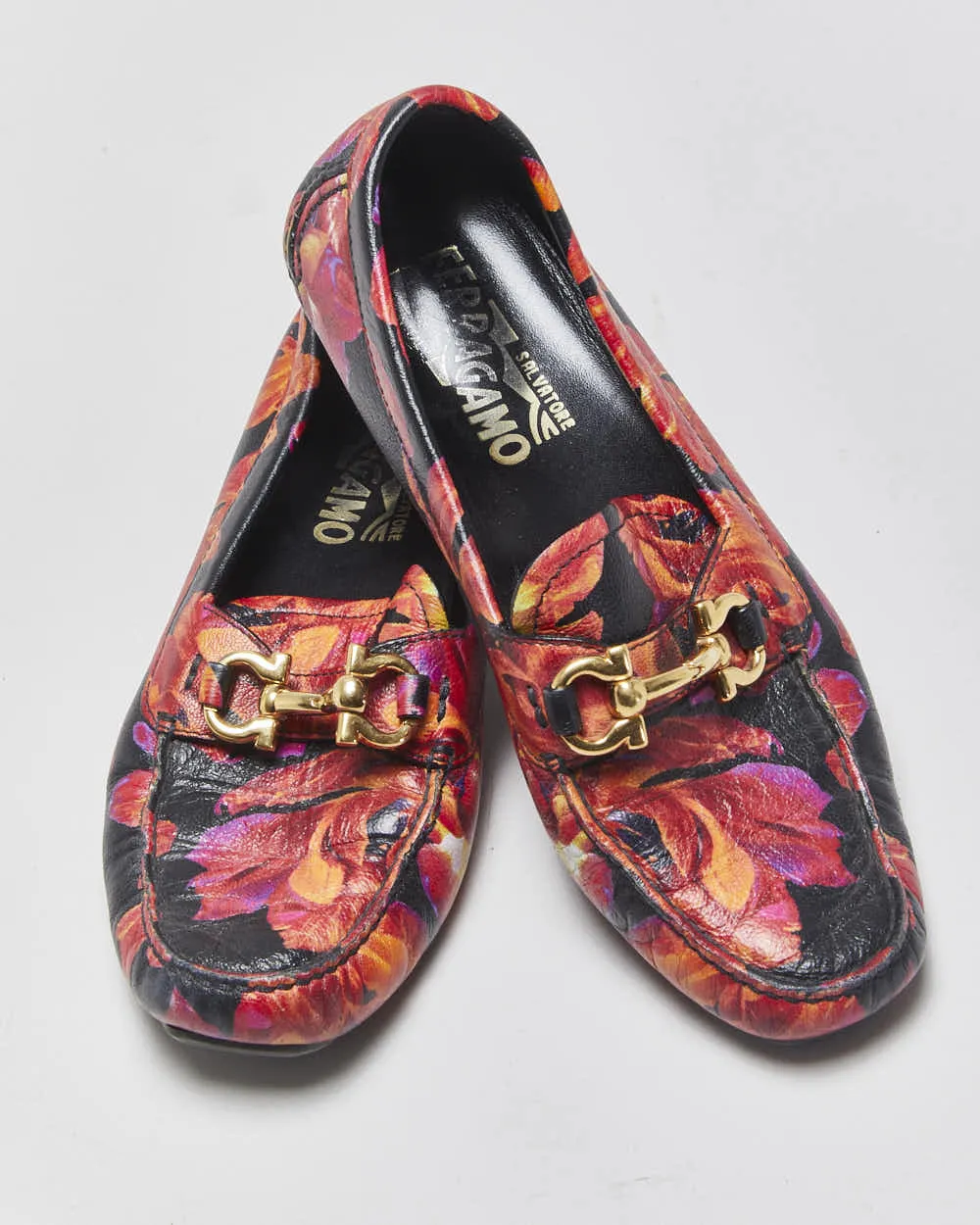 Vintage Salvatore Ferragamo Floral Loafers - UK5 sold by Rokit product image thumbnail 5