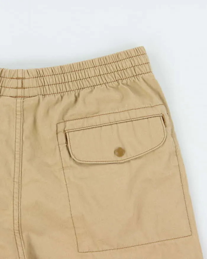 Vintage Patagonia Khaki Cotton Canvas Loose Fit Drawstring Shorts - S sold by Rokit product image thumbnail 4