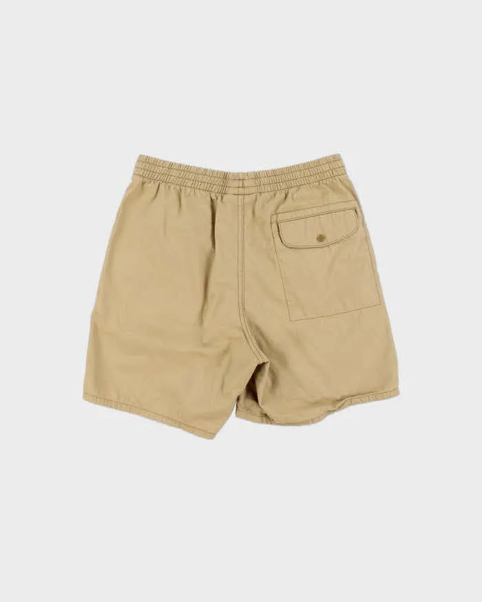 Vintage Patagonia Khaki Cotton Canvas Loose Fit Drawstring Shorts - S sold by Rokit product image thumbnail 2