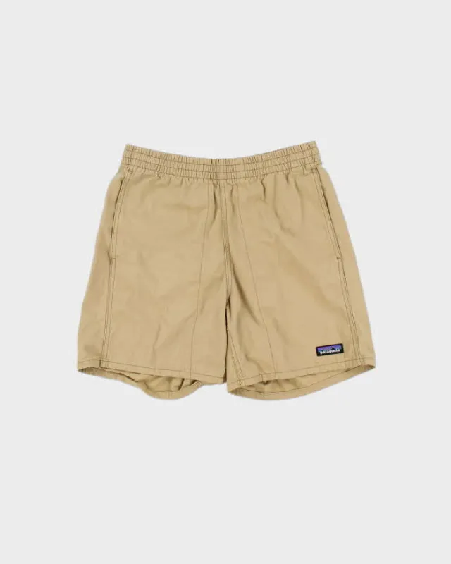 Vintage Patagonia Khaki Cotton Canvas Loose Fit Drawstring Shorts - S made by Patagonia