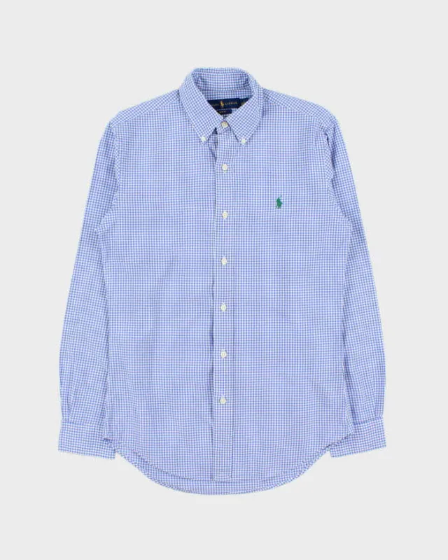 Vintage Ralph Lauren Gingham Slim Fit Long Sleeve Shirt - S made by Ralph Lauren