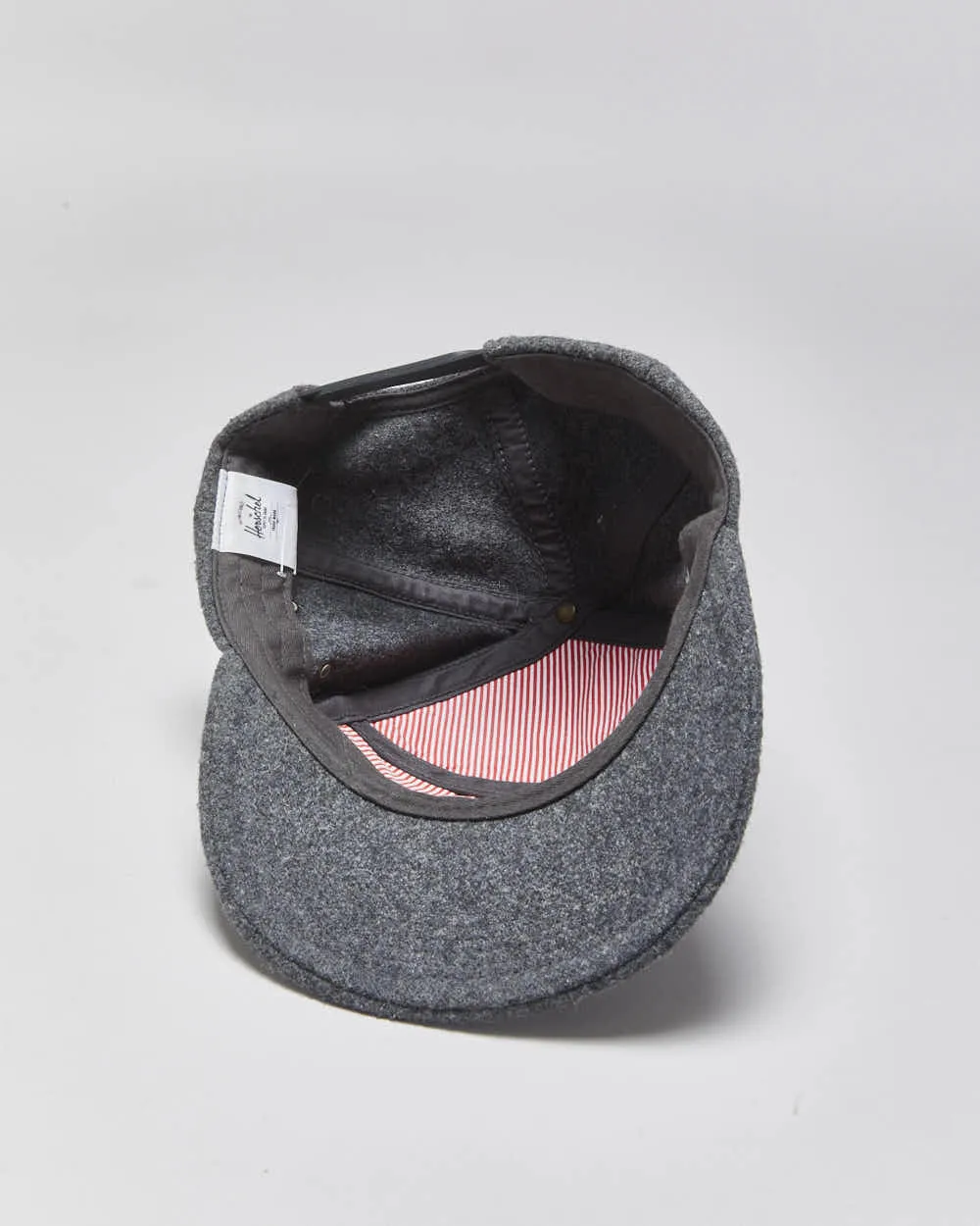 Vintage Herschel Supply Co Marl Grey Wool Blend Snapback Baseball Cap - OS sold by Rokit product image thumbnail 5