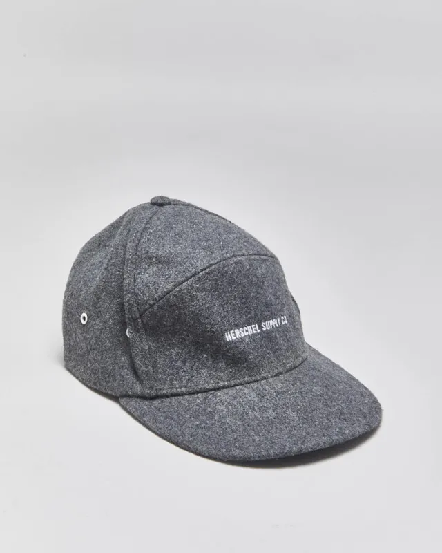 Vintage Herschel Supply Co Marl Grey Wool Blend Snapback Baseball Cap - OS made by Herschel Supply Company