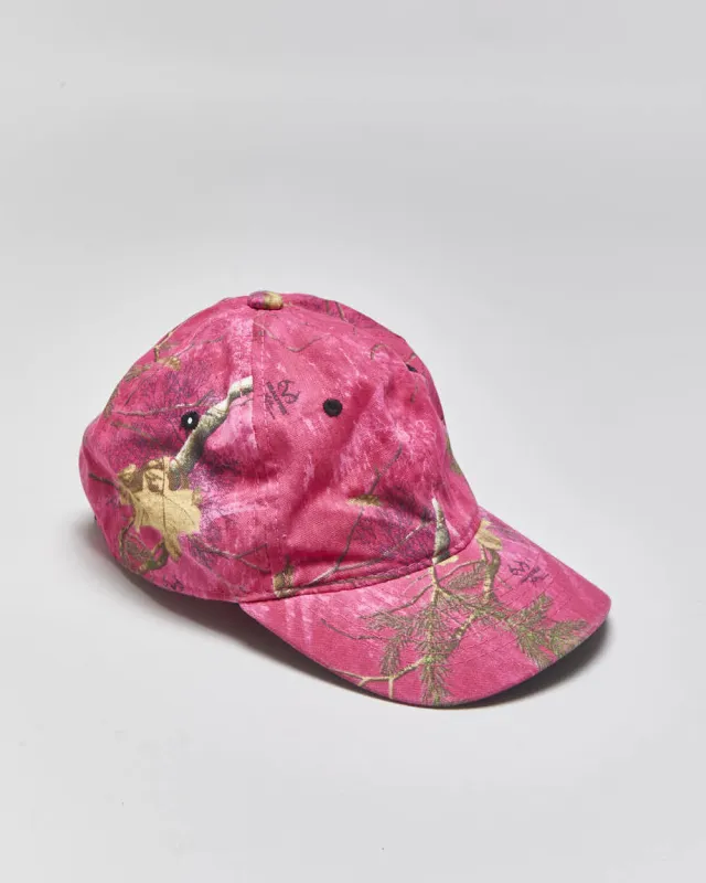 Vintage Y2K 00s Realtree Camo Hot Pink Velcro Baseball Cap - OS made by Rokit