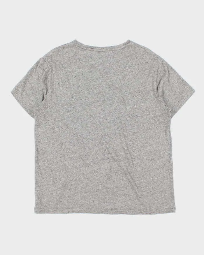 Vintage Polo Ralph Lauren Marl Grey Classic V-Neck T-Shirt - L sold by Rokit product image thumbnail 2