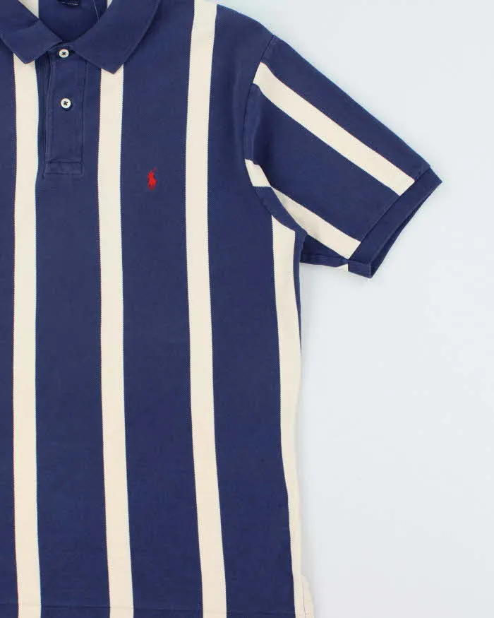 Vintage 1990s Polo Ralph Lauren Striped Classic Short Sleeve Polo Shirt - L sold by Rokit product image thumbnail 3