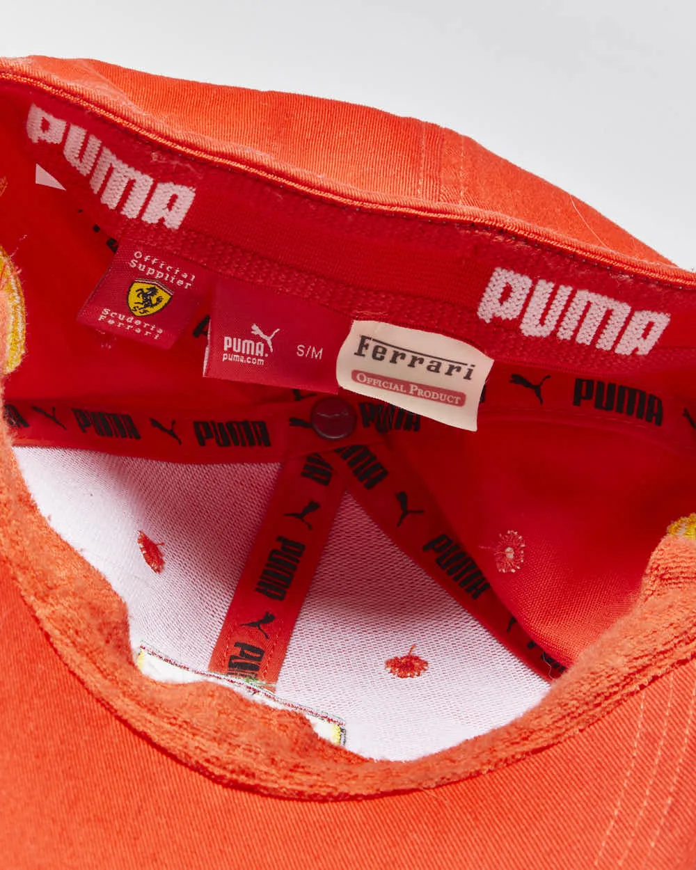 Vintage Y2K 00s Puma Ferrari Embroidered Soft Canvas Flex Fit Baseball Cap - S/M sold by Rokit product image thumbnail 4
