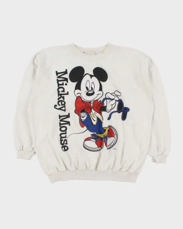 Vintage 1980s Mickey Mouse Disney Made In Canada Crewneck Sweatshirt - M made by Disney