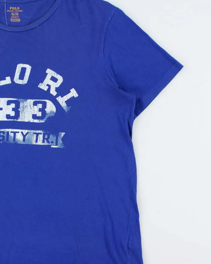 Vintage Polo Ralph Lauren Varsity TR. Custom Fit Crewneck T-Shirt - XL sold by Rokit product image thumbnail 3