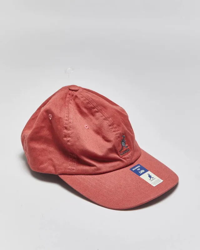 DS Vintage Kangol Washed Canvas Leather Strap Baseball Cap - OS made by Kangol