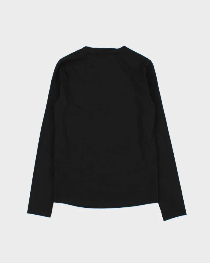 Vintage Lacoste Women's Classic Croc Long Sleeve V-Neck T-Shirt - S sold by Rokit product image thumbnail 2