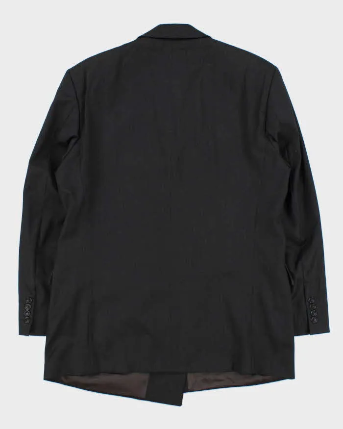 Vintage 1990s Strellson Shogun Khan Charcoal Wool Double Breasted Blazer - L sold by Rokit product image thumbnail 3