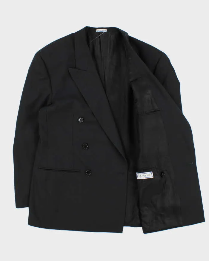 Vintage 1990s Strellson Shogun Khan Charcoal Wool Double Breasted Blazer - L sold by Rokit product image thumbnail 2