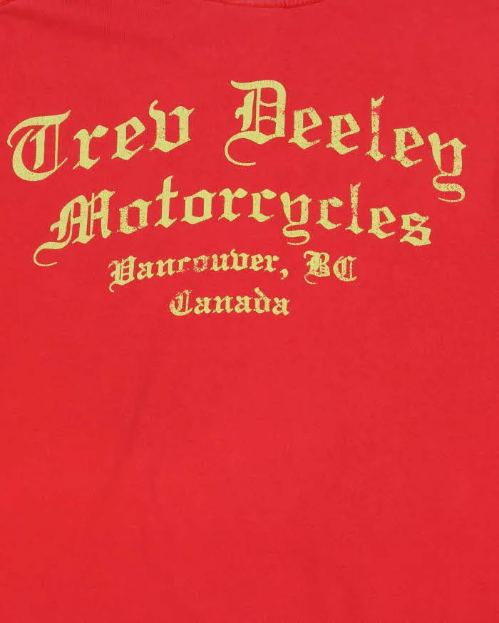 Vintage Harley Davidson Trev Deeley Vancouver Heavyweight Crewneck T-Shirt - M sold by Rokit product image thumbnail 5