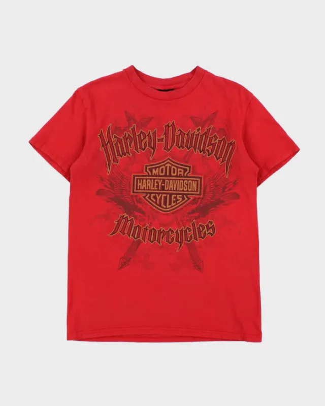 Vintage Harley Davidson Trev Deeley Vancouver Heavyweight Crewneck T-Shirt - M made by Harley-Davidson
