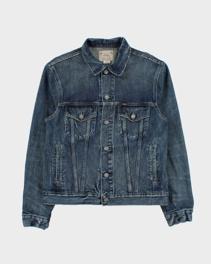 Vintage Polo Ralph Lauren Medium Wash Denim Trucker Jacket - M sold by Rokit