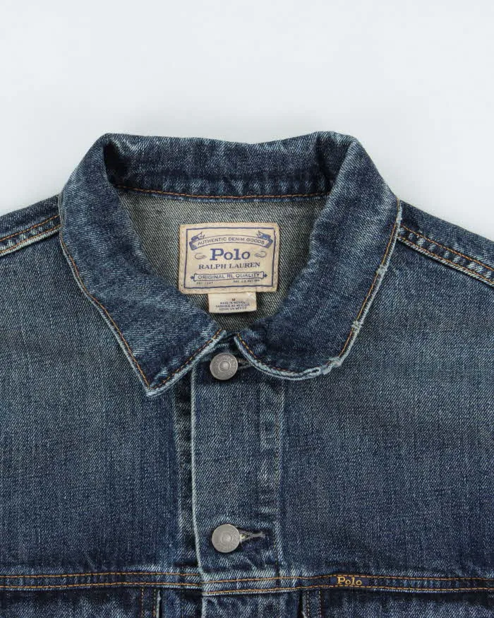 Vintage Polo Ralph Lauren Medium Wash Denim Trucker Jacket - M sold by Rokit product image thumbnail 3