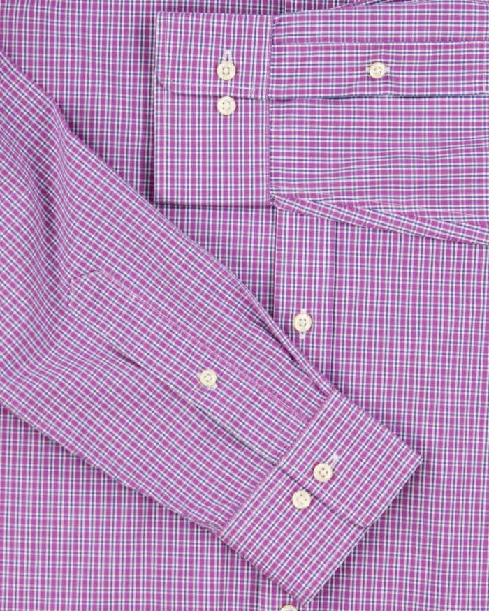 Vintage Ralph Lauren Checked Slim Fit Long Sleeve Shirt - M sold by Rokit product image thumbnail 5