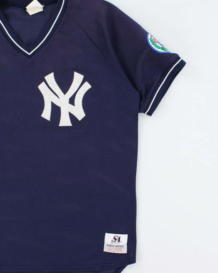 Vintage 1990s Saxon Ath. N.Y Yankees Little League Mesh V-Neck Baseball Jersey - M sold by Rokit product image thumbnail 3