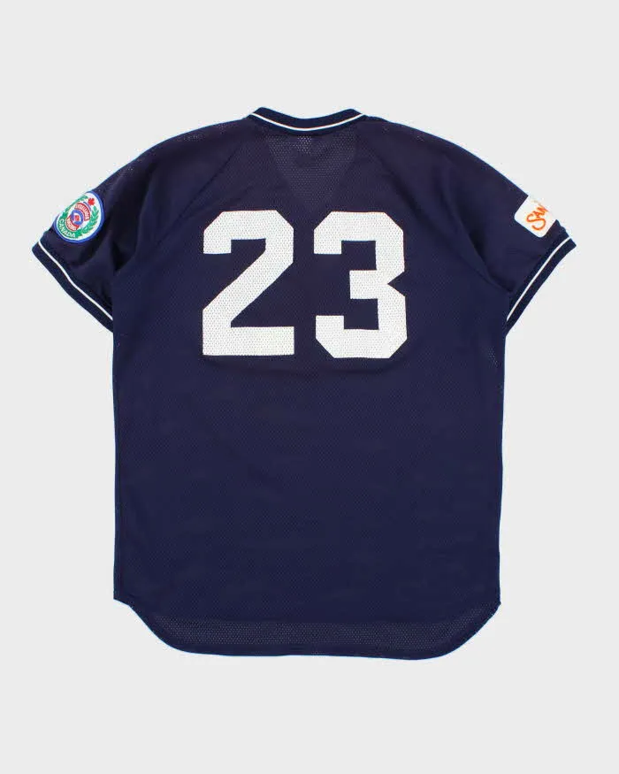 Vintage 1990s Saxon Ath. N.Y Yankees Little League Mesh V-Neck Baseball Jersey - M sold by Rokit product image thumbnail 2