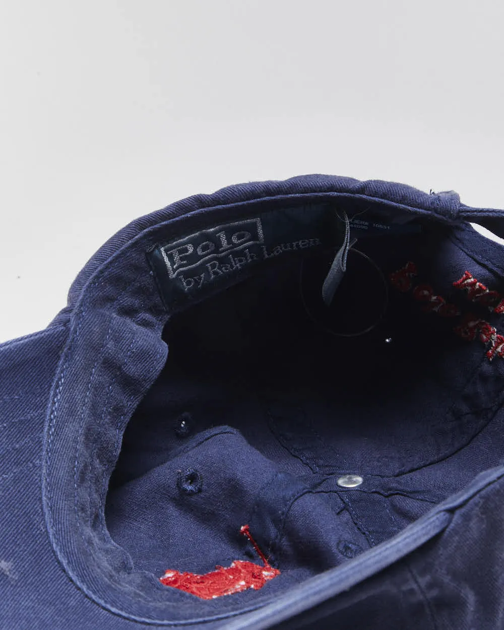 Vintage Y2K 00s Polo Ralph Lauren Big Pony #3 Chino Baseball Cap - OS sold by Rokit product image thumbnail 4