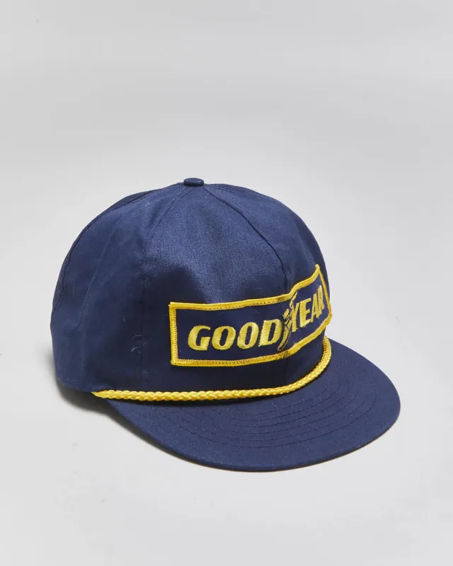 DS Vintage 1990s Good Year '#1 In Racing' Swingster Made In USA Rope Peak Trucker Hat - OS made by Rokit