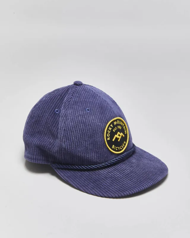 Vintage New Era 9Fifty Jumbo Corduroy Rocky Mountain Bicycles Snapback - M/L made by New Era