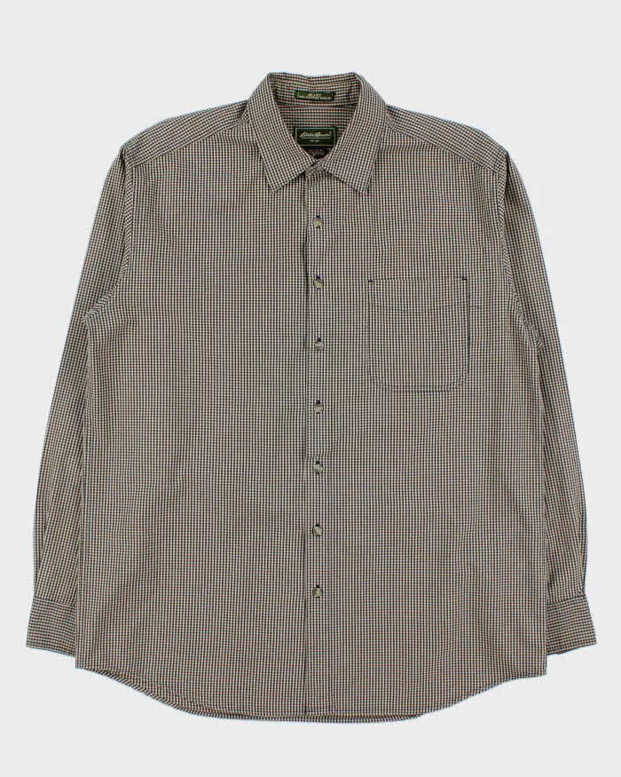 Vintage Eddie Bauer Checked Relaxed Fit Long Sleeve Shirt - L sold by Rokit