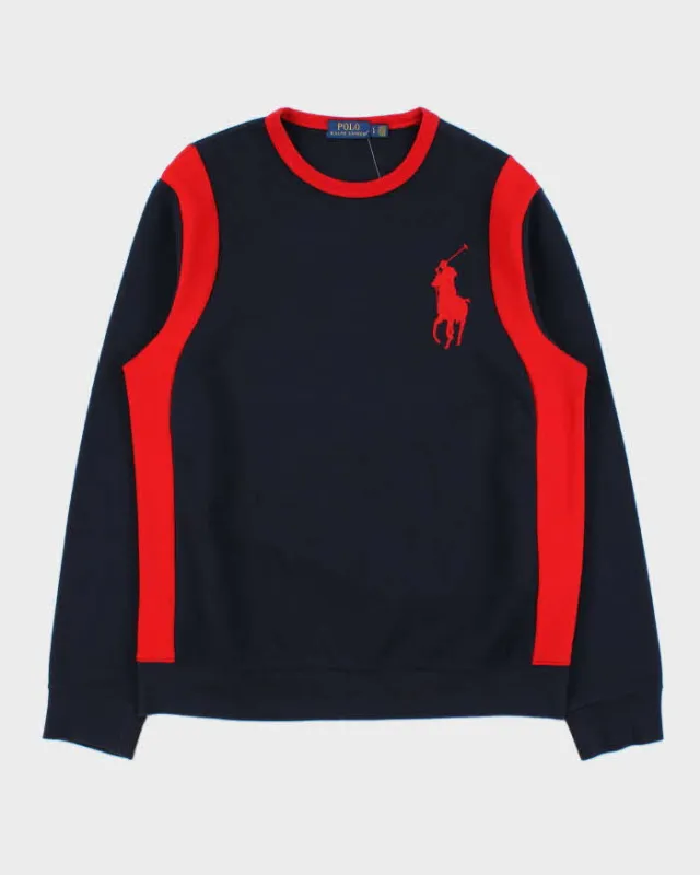 Vintage Polo Ralph Lauren Big Pony 67 Cookie Patch Heavyweight Crewneck Sweatshirt - L made by Ralph Lauren