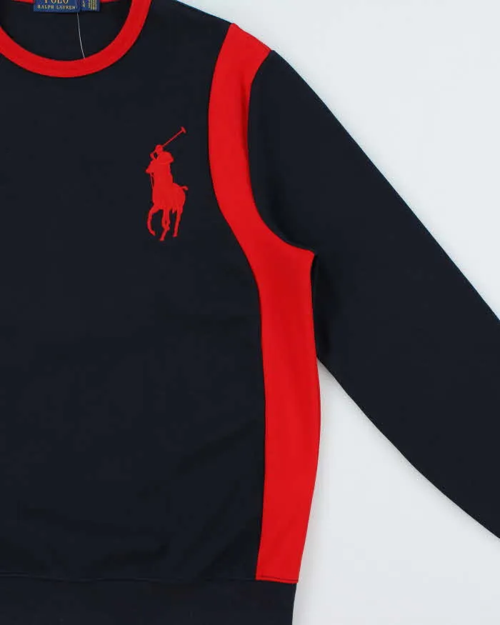 Vintage Polo Ralph Lauren Big Pony 67 Cookie Patch Heavyweight Crewneck Sweatshirt - L sold by Rokit product image thumbnail 3