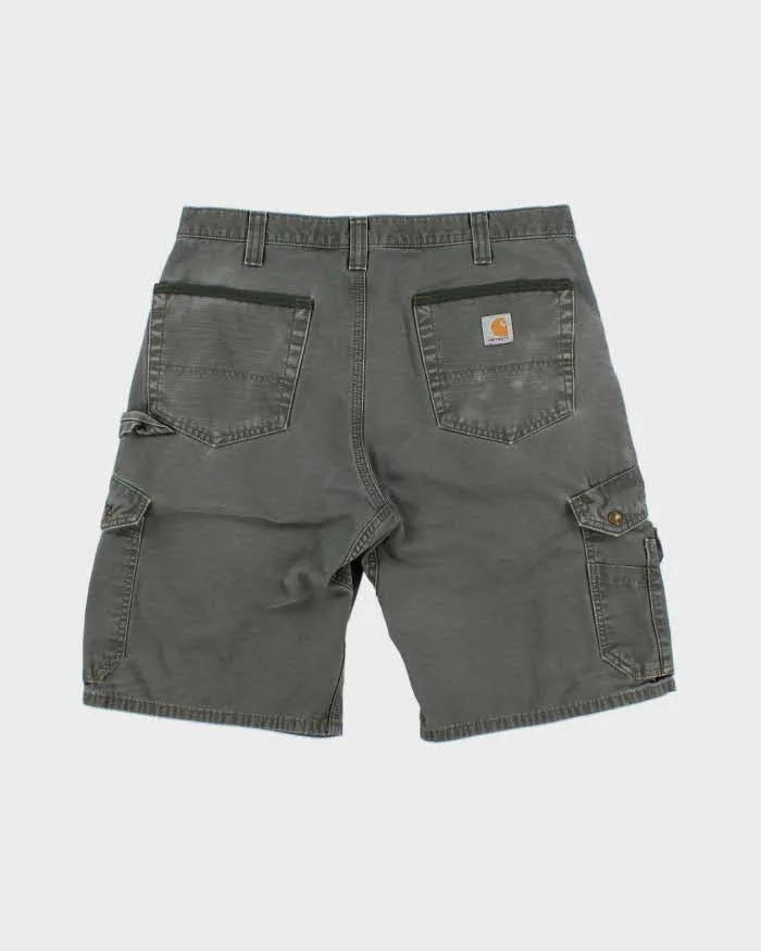 Vintage Carhartt Moss Ripstop Rugged Flex Canvas Relaxed Fit Carpenter Shorts - W34 sold by Rokit product image thumbnail 2