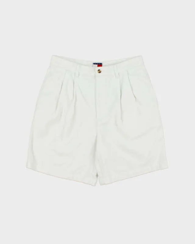 Vintage Y2K 00s Tommy Hilfiger Double Pleated Chino Relaxed Fit Wide Leg Bermuda Shorts - W30 made by Tommy Hilfiger