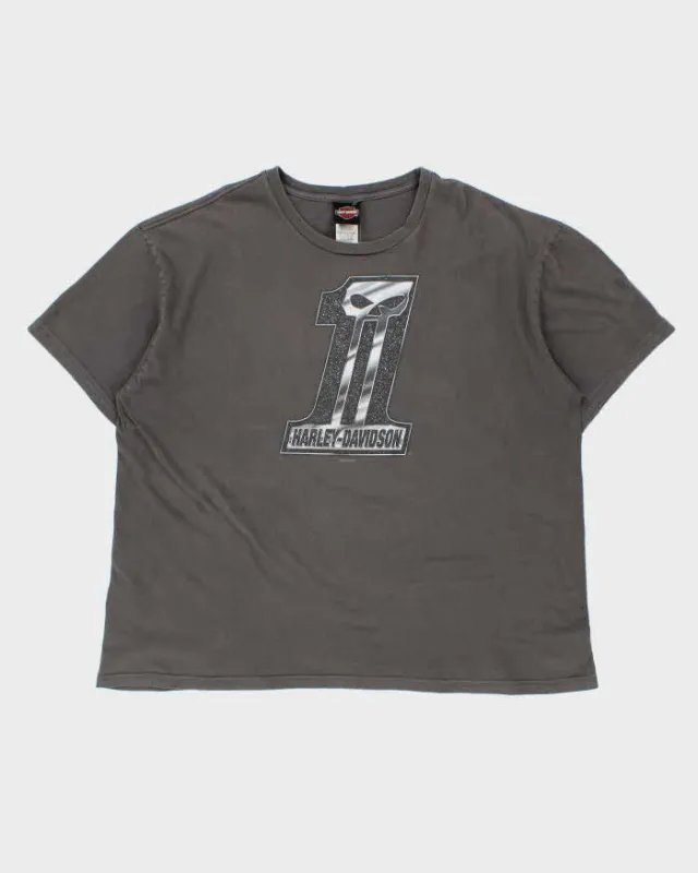 Vintage Harley Davidson Made In USA Heavyweight Crewneck T-Shirt - 3XL made by Harley-Davidson