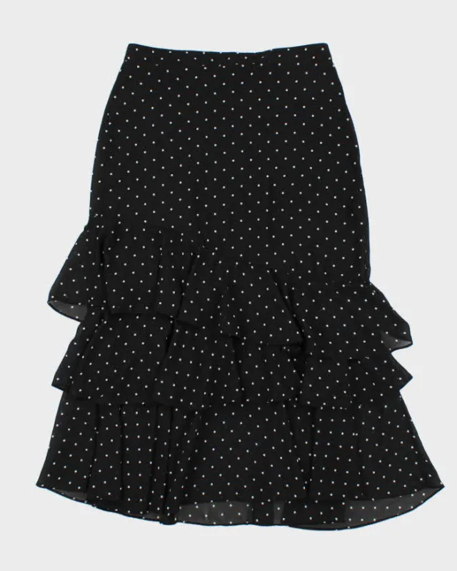 Vintage 2000s Suzy Polka Dot Ruffle Skirt - S made by Rokit
