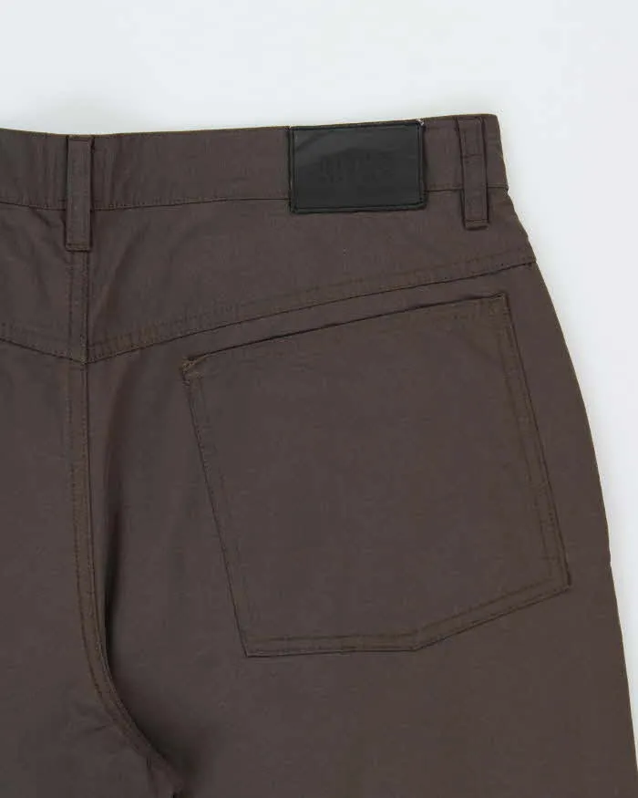 Vintage Y2K 00s Hugo Boss 'Miner' Brown Wide Leg Insulated Trousers - W36 L32 sold by Rokit product image thumbnail 4