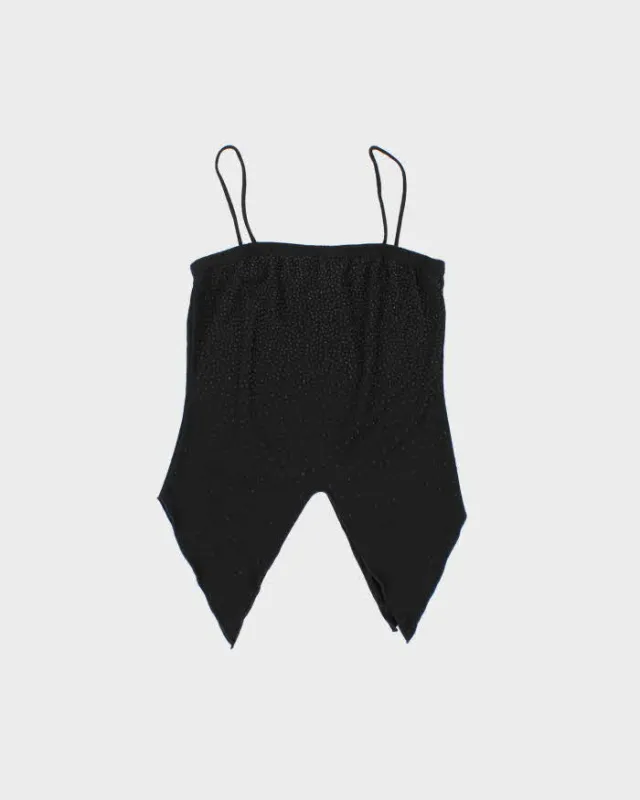 Vintage 1990s Jubi U.S.A Beaded Asymmetric Hem Cami Top - M made by Rokit