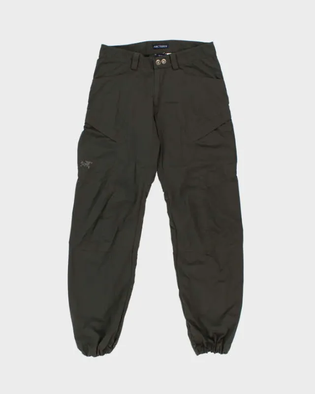 Vintage Y2K 00s Arc'teryx Khaki 'Jasp' Low-Rise Soft Shell Straight Leg Elastic Hiking Trousers - W30 L32 made by Arc'teryx