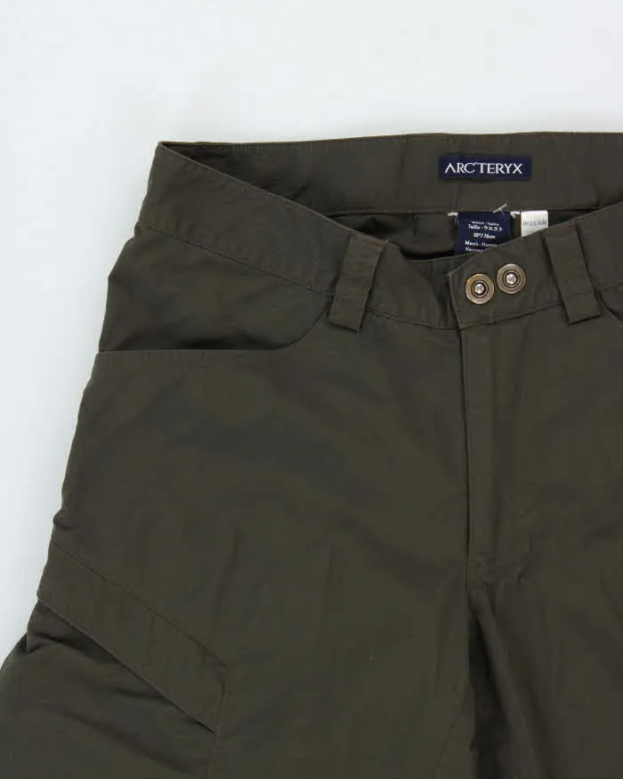 Vintage Y2K 00s Arc'teryx Khaki 'Jasp' Low-Rise Soft Shell Straight Leg Elastic Hiking Trousers - W30 L32 sold by Rokit product image thumbnail 3